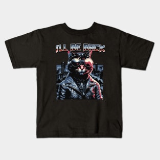 Terminator Tabby: Cybercat Chronicles Kids T-Shirt